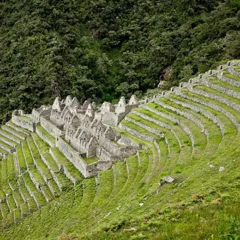 Houses on the Andes of Machupicchu