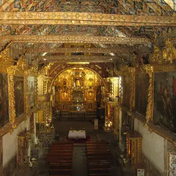 Arte dentro de la Capilla Sixtina de Andahuaylillas