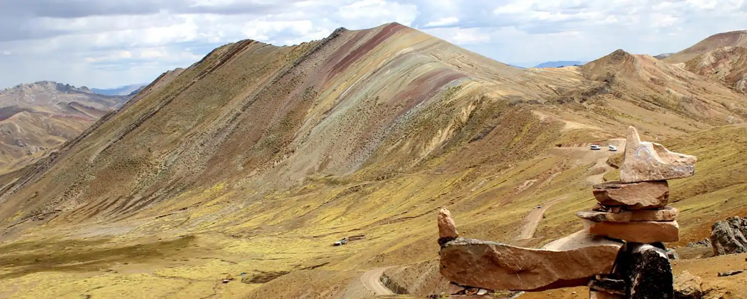 Hermosa vista de la Montaña de Colores Palccoyo