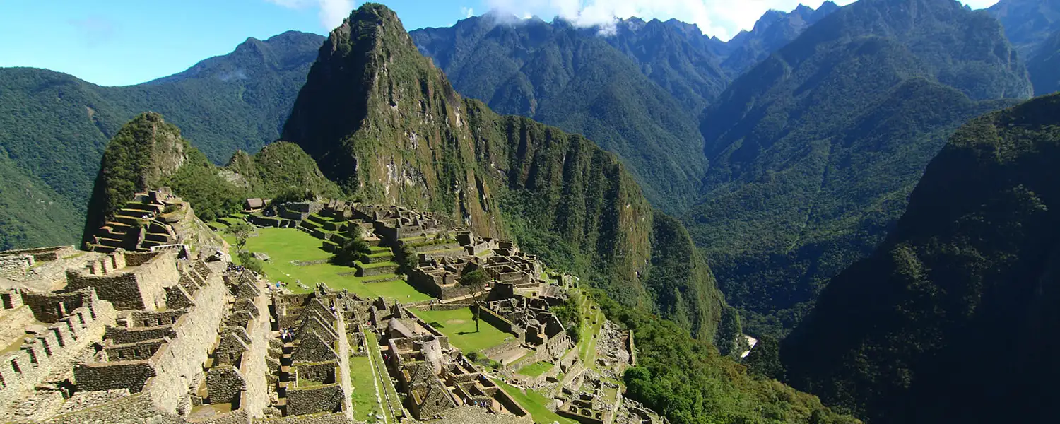 Hermosa vista de la Maravilla Machu Picchu